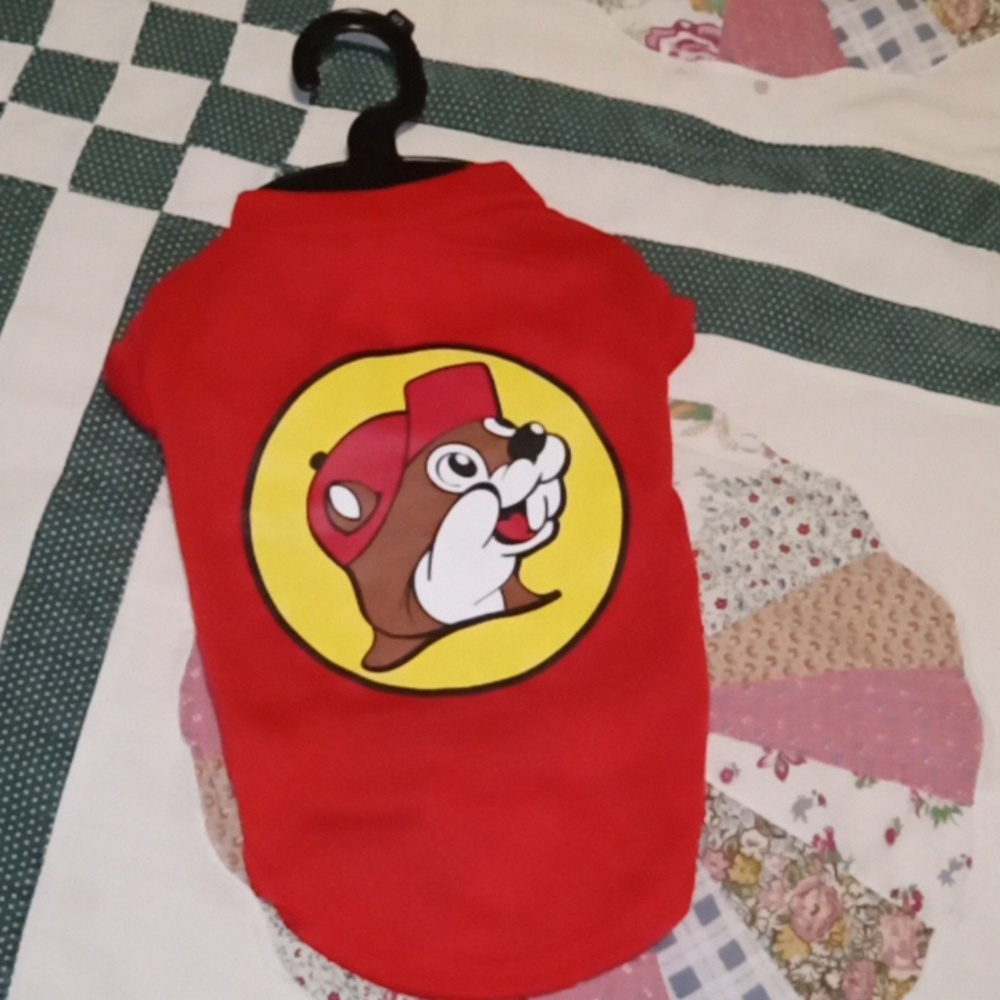 New Buc-ees Beaver Pet Clothing Small Shirt